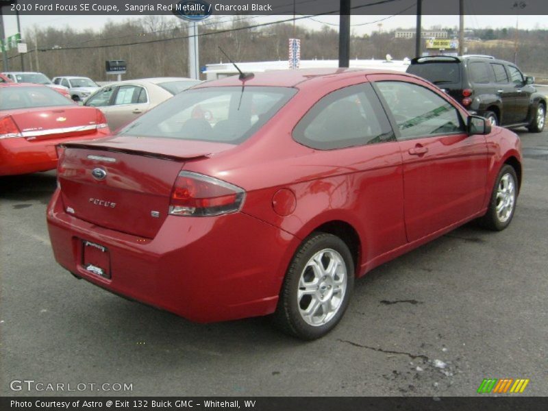Sangria Red Metallic / Charcoal Black 2010 Ford Focus SE Coupe