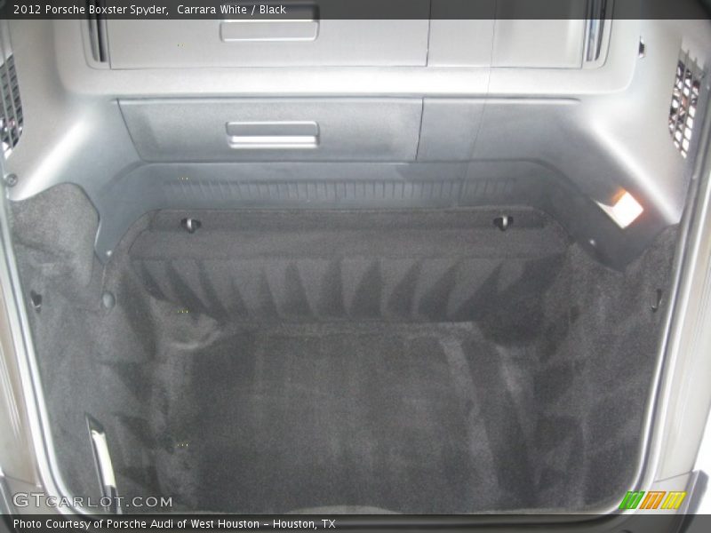 Carrara White / Black 2012 Porsche Boxster Spyder