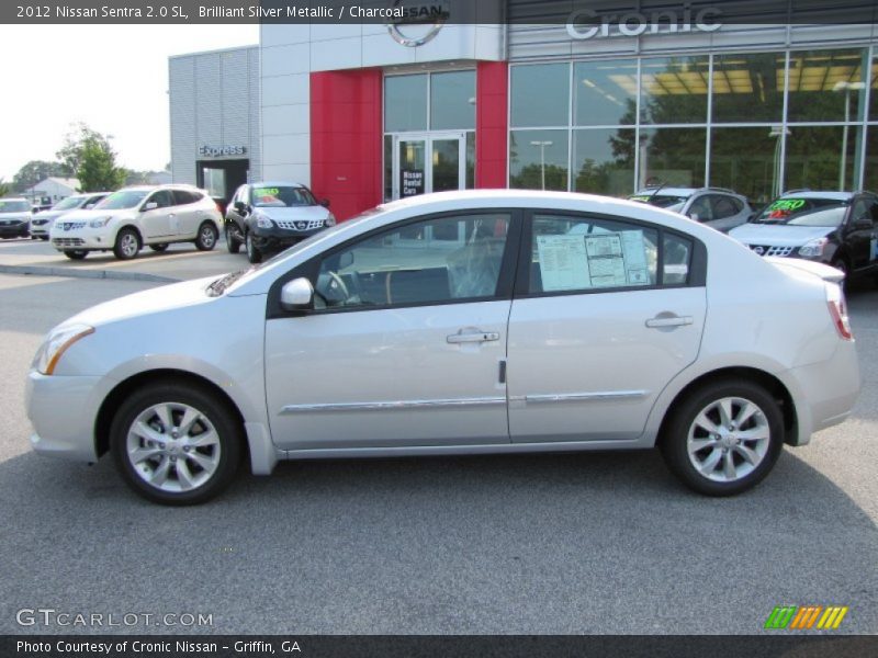 Brilliant Silver Metallic / Charcoal 2012 Nissan Sentra 2.0 SL