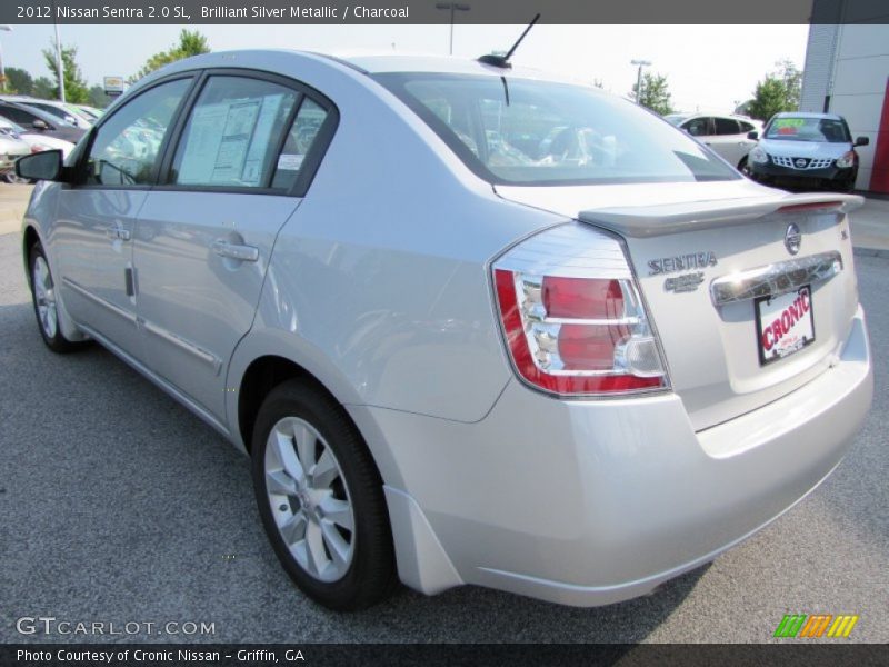 Brilliant Silver Metallic / Charcoal 2012 Nissan Sentra 2.0 SL