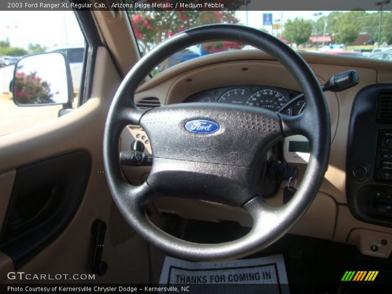 Arizona Beige Metallic / Medium Pebble 2003 Ford Ranger XL Regular Cab