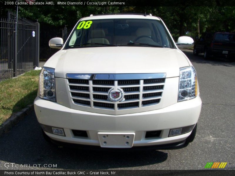 White Diamond / Cocoa/Light Cashmere 2008 Cadillac Escalade AWD
