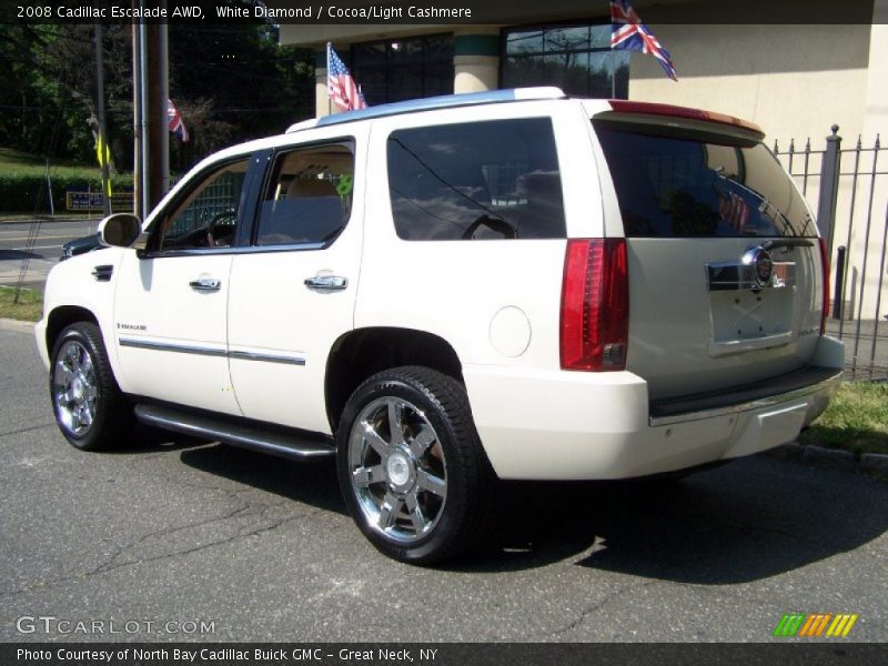 White Diamond / Cocoa/Light Cashmere 2008 Cadillac Escalade AWD