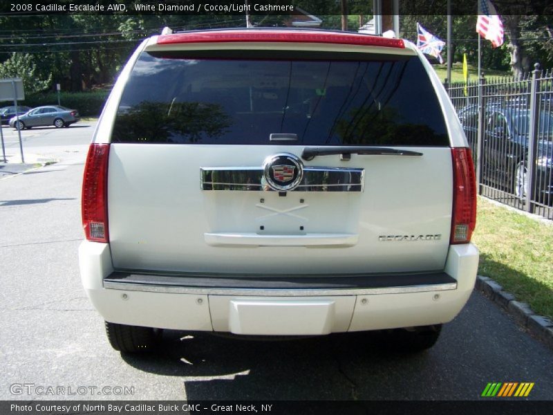 White Diamond / Cocoa/Light Cashmere 2008 Cadillac Escalade AWD