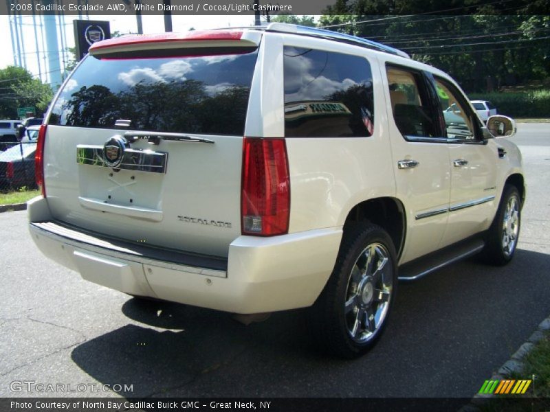 White Diamond / Cocoa/Light Cashmere 2008 Cadillac Escalade AWD