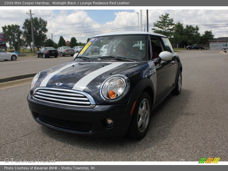 Midnight Black / Lounge Redwood Red Leather 2009 Mini Cooper Hardtop