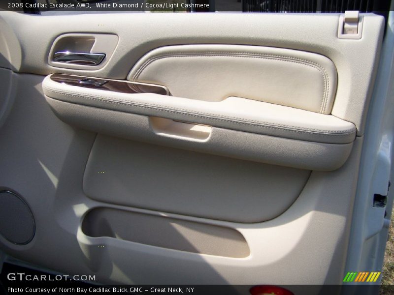 White Diamond / Cocoa/Light Cashmere 2008 Cadillac Escalade AWD