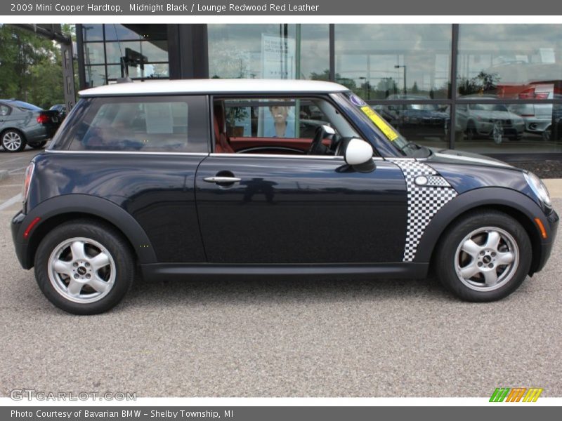 Midnight Black / Lounge Redwood Red Leather 2009 Mini Cooper Hardtop