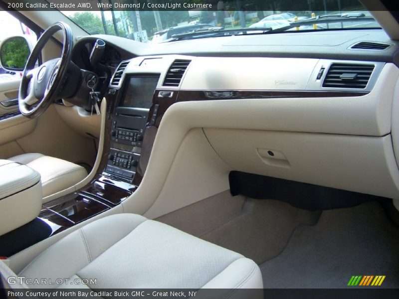 White Diamond / Cocoa/Light Cashmere 2008 Cadillac Escalade AWD