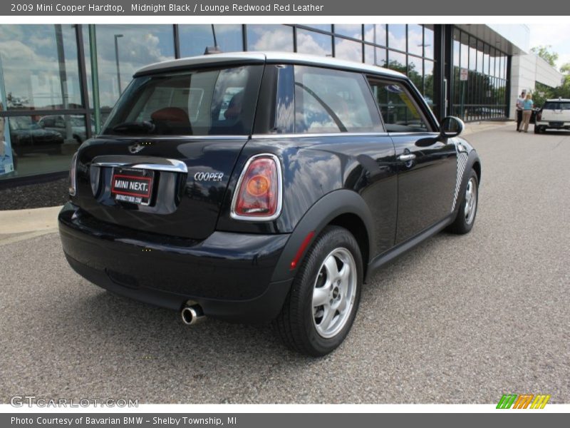 Midnight Black / Lounge Redwood Red Leather 2009 Mini Cooper Hardtop