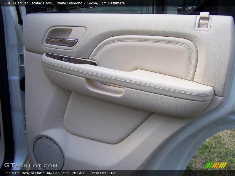 White Diamond / Cocoa/Light Cashmere 2008 Cadillac Escalade AWD