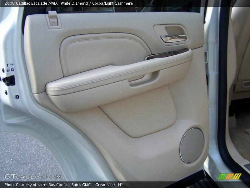 White Diamond / Cocoa/Light Cashmere 2008 Cadillac Escalade AWD
