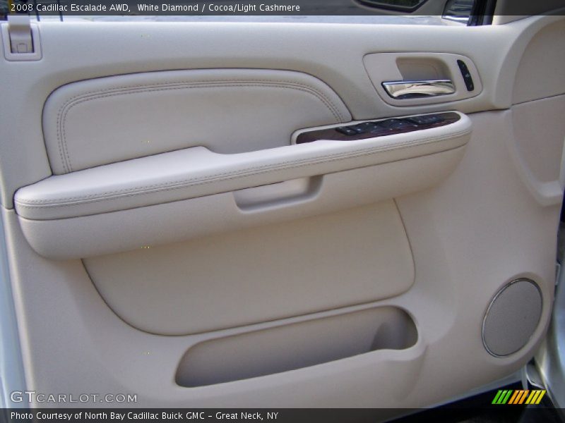 White Diamond / Cocoa/Light Cashmere 2008 Cadillac Escalade AWD
