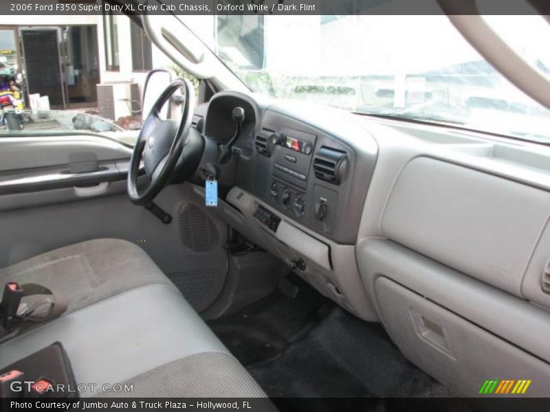 Oxford White / Dark Flint 2006 Ford F350 Super Duty XL Crew Cab Chassis