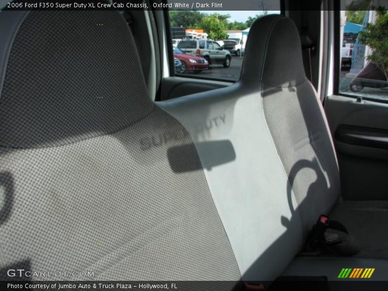 Oxford White / Dark Flint 2006 Ford F350 Super Duty XL Crew Cab Chassis
