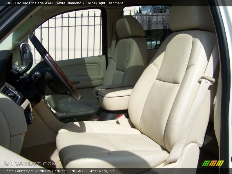 White Diamond / Cocoa/Light Cashmere 2008 Cadillac Escalade AWD