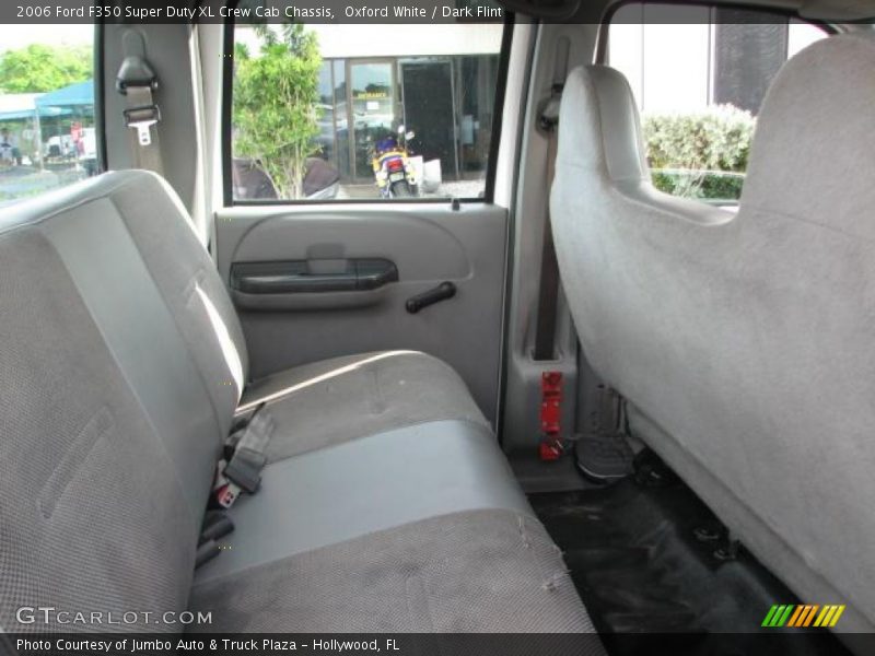 Oxford White / Dark Flint 2006 Ford F350 Super Duty XL Crew Cab Chassis
