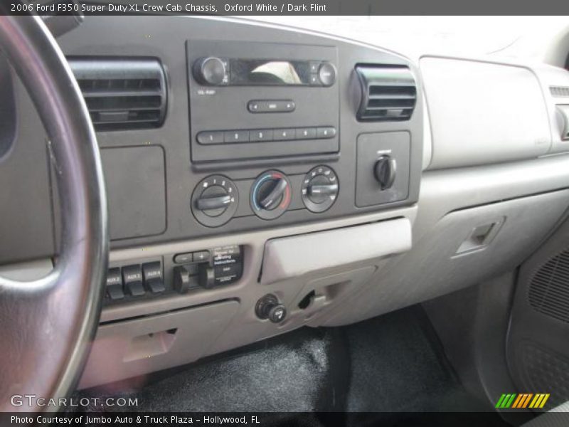Oxford White / Dark Flint 2006 Ford F350 Super Duty XL Crew Cab Chassis