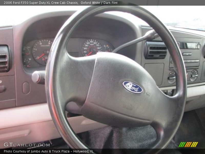Oxford White / Dark Flint 2006 Ford F350 Super Duty XL Crew Cab Chassis