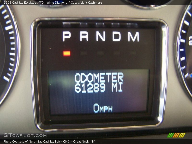 White Diamond / Cocoa/Light Cashmere 2008 Cadillac Escalade AWD