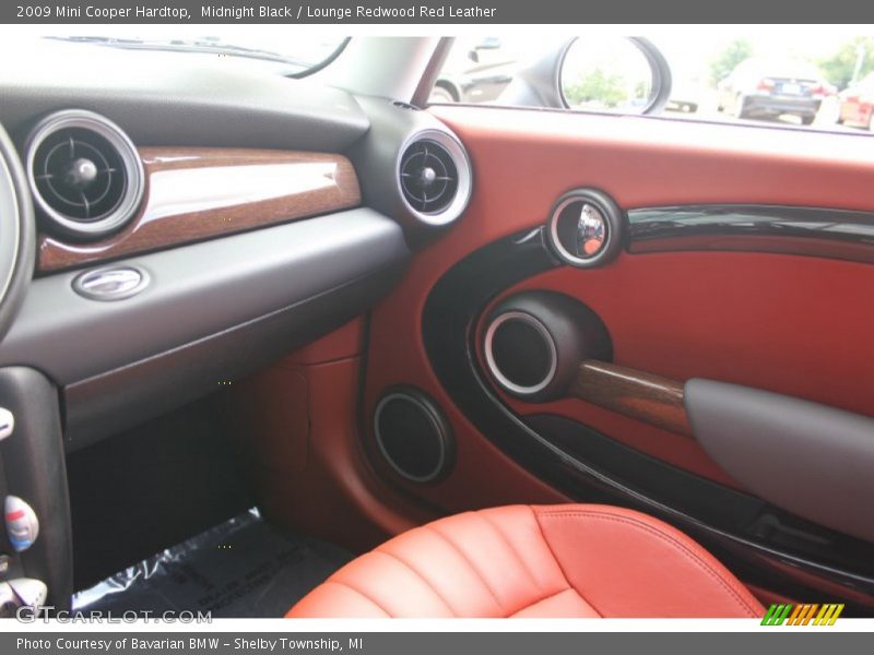 Midnight Black / Lounge Redwood Red Leather 2009 Mini Cooper Hardtop