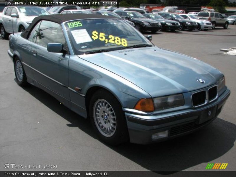 Samoa Blue Metallic / Beige 1995 BMW 3 Series 325i Convertible