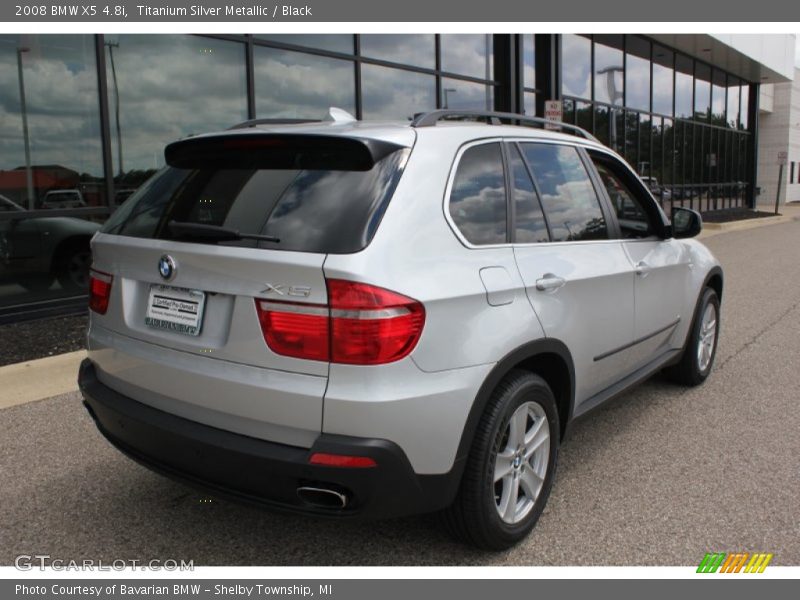Titanium Silver Metallic / Black 2008 BMW X5 4.8i