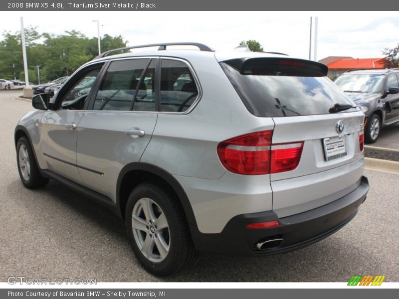 Titanium Silver Metallic / Black 2008 BMW X5 4.8i