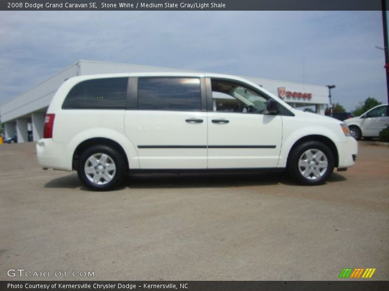 Stone White / Medium Slate Gray/Light Shale 2008 Dodge Grand Caravan SE