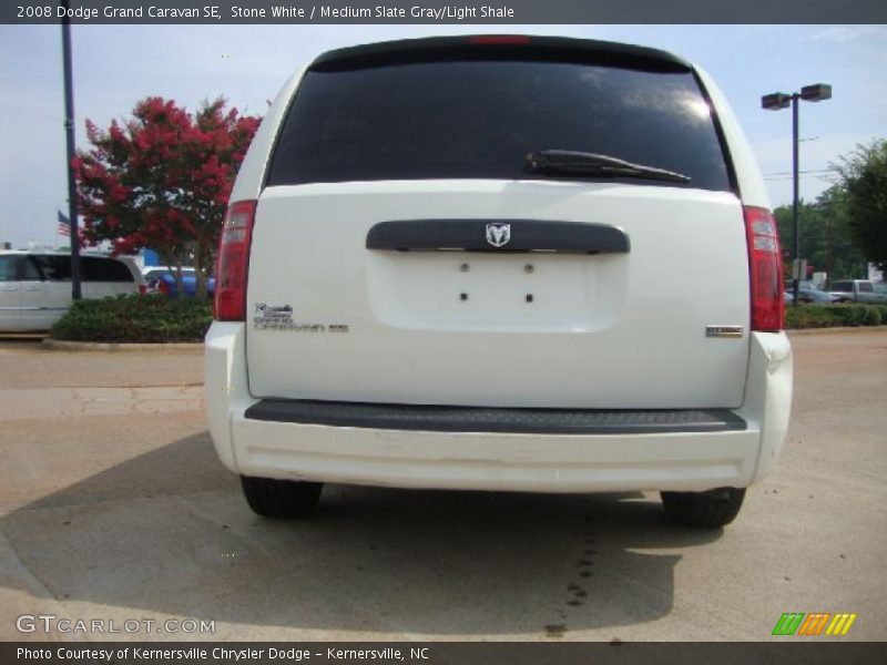 Stone White / Medium Slate Gray/Light Shale 2008 Dodge Grand Caravan SE