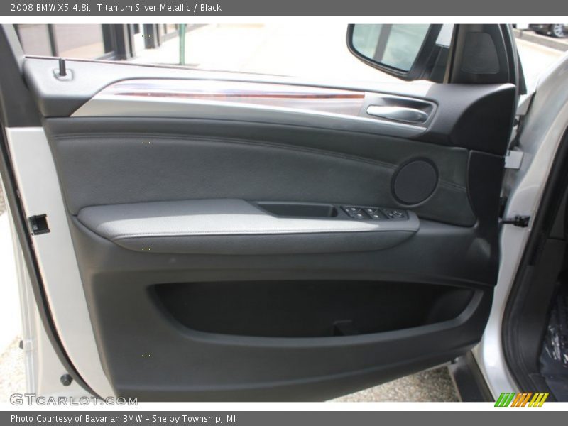 Titanium Silver Metallic / Black 2008 BMW X5 4.8i