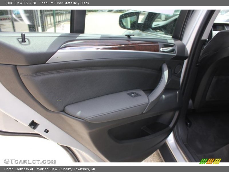 Titanium Silver Metallic / Black 2008 BMW X5 4.8i