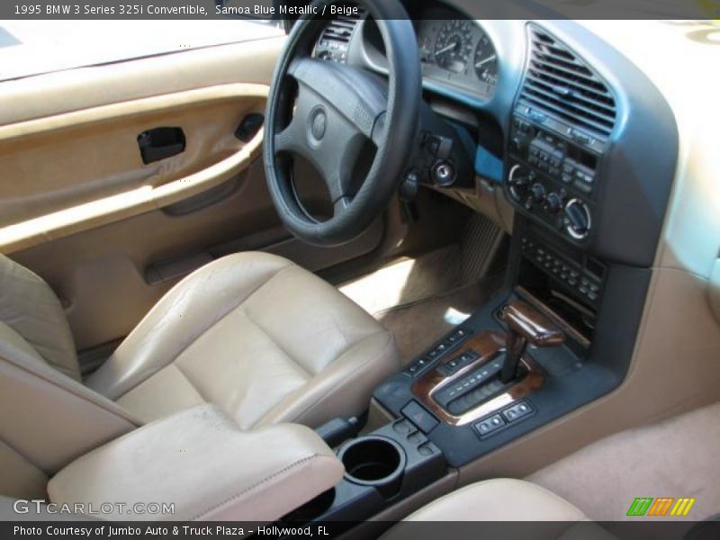 Samoa Blue Metallic / Beige 1995 BMW 3 Series 325i Convertible