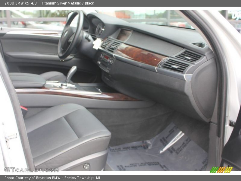 Titanium Silver Metallic / Black 2008 BMW X5 4.8i