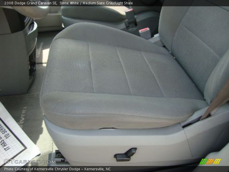 Stone White / Medium Slate Gray/Light Shale 2008 Dodge Grand Caravan SE