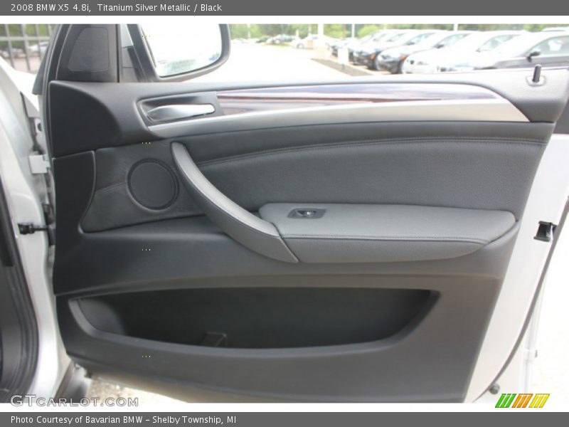 Titanium Silver Metallic / Black 2008 BMW X5 4.8i