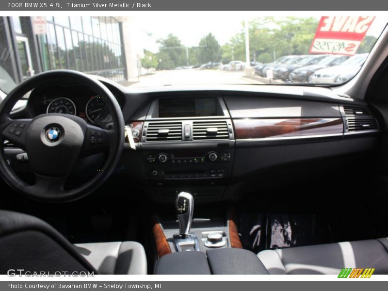 Titanium Silver Metallic / Black 2008 BMW X5 4.8i