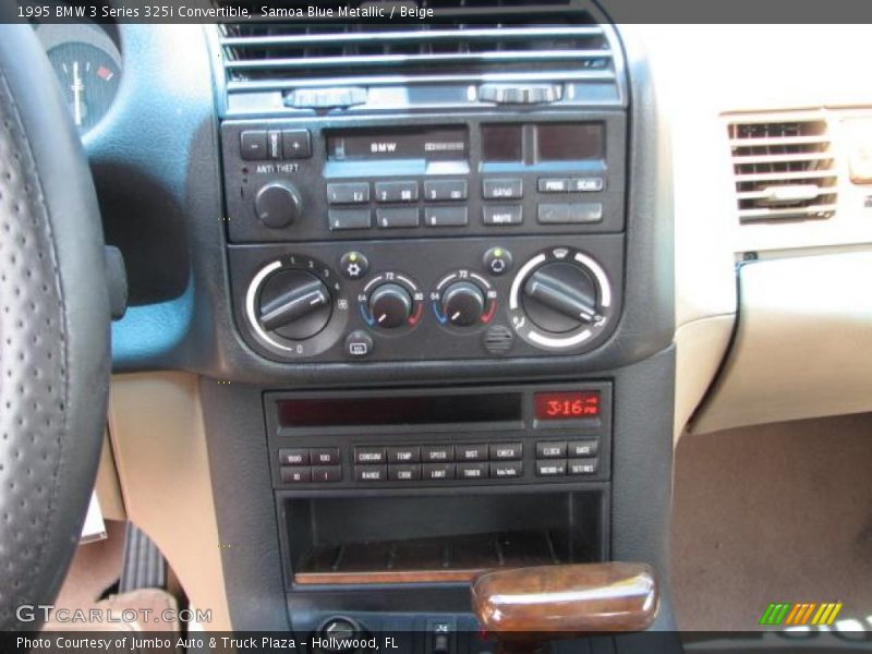 Samoa Blue Metallic / Beige 1995 BMW 3 Series 325i Convertible