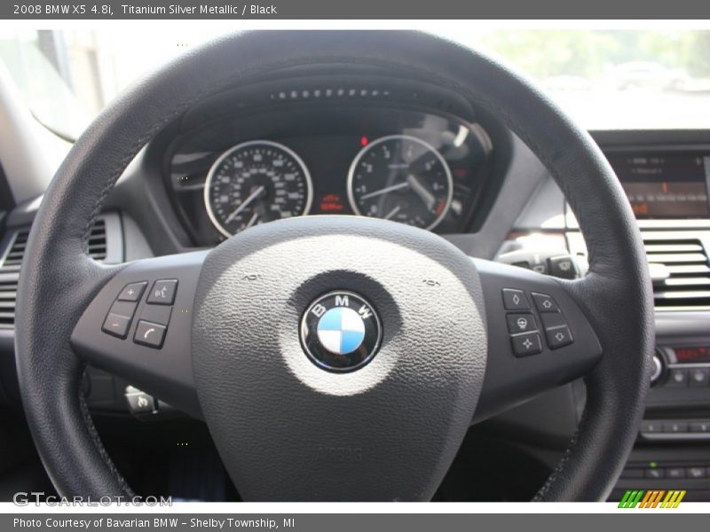 Titanium Silver Metallic / Black 2008 BMW X5 4.8i