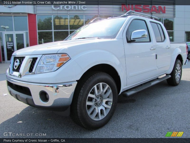 Avalanche White / Steel 2011 Nissan Frontier SL Crew Cab