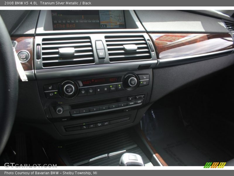Titanium Silver Metallic / Black 2008 BMW X5 4.8i
