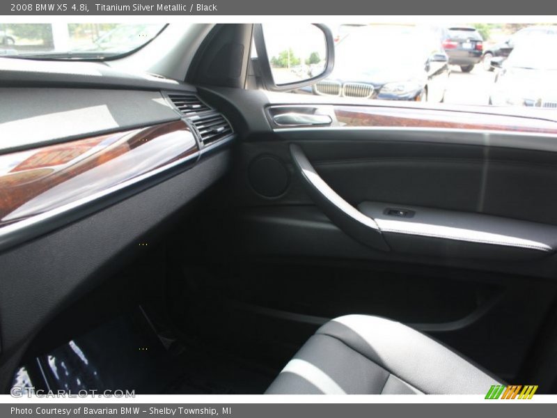 Titanium Silver Metallic / Black 2008 BMW X5 4.8i