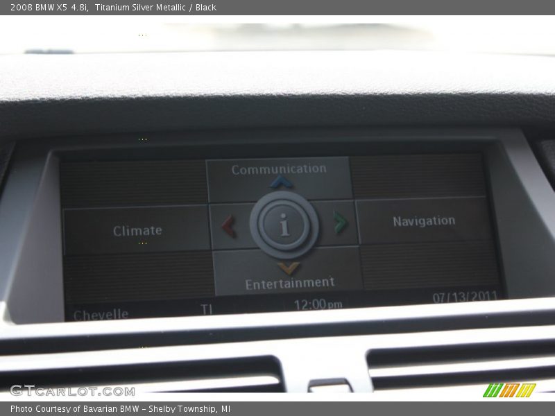 Titanium Silver Metallic / Black 2008 BMW X5 4.8i