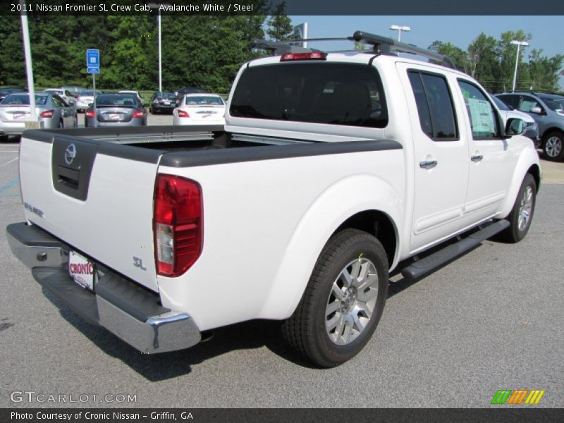 Avalanche White / Steel 2011 Nissan Frontier SL Crew Cab
