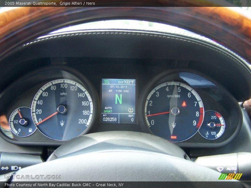  2005 Quattroporte   Gauges