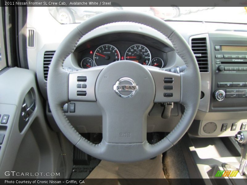 Avalanche White / Steel 2011 Nissan Frontier SL Crew Cab
