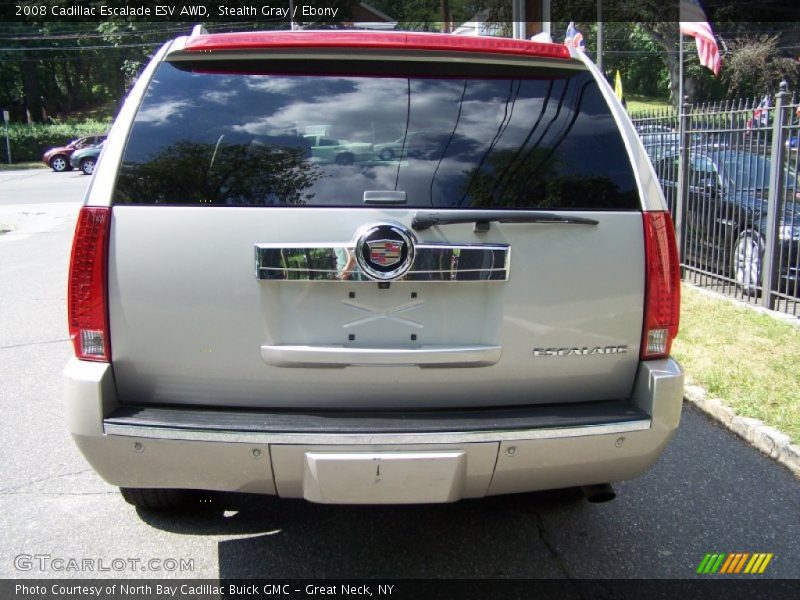 Stealth Gray / Ebony 2008 Cadillac Escalade ESV AWD