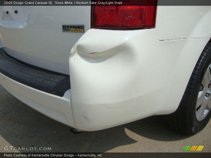 Stone White / Medium Slate Gray/Light Shale 2008 Dodge Grand Caravan SE