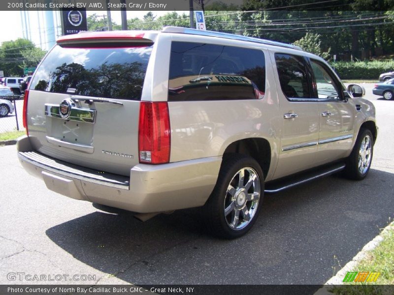 Stealth Gray / Ebony 2008 Cadillac Escalade ESV AWD