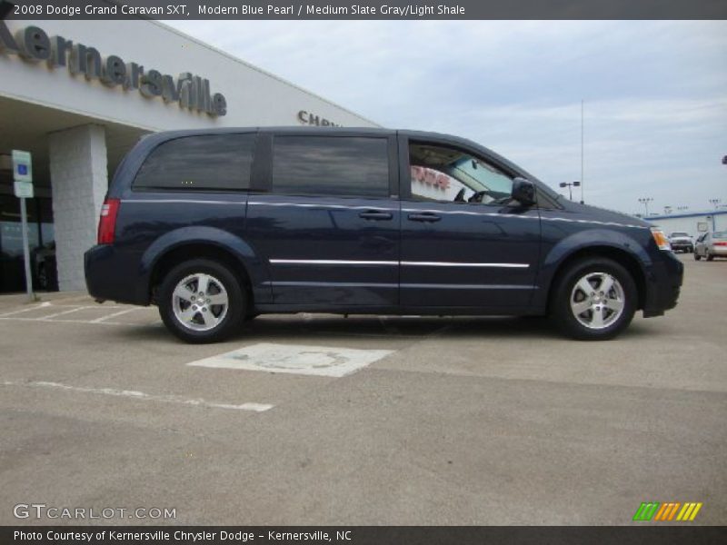 Modern Blue Pearl / Medium Slate Gray/Light Shale 2008 Dodge Grand Caravan SXT